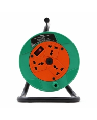 Ổ cắm kéo dài quay tay kiểu Rulo nhỏ LiOA QN20-2-15A 20m x 2 15A