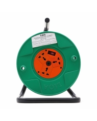 Ổ cắm kéo dài quay tay kiểu Rulo to LiOA QT30-3-15A 30m x 3 15A